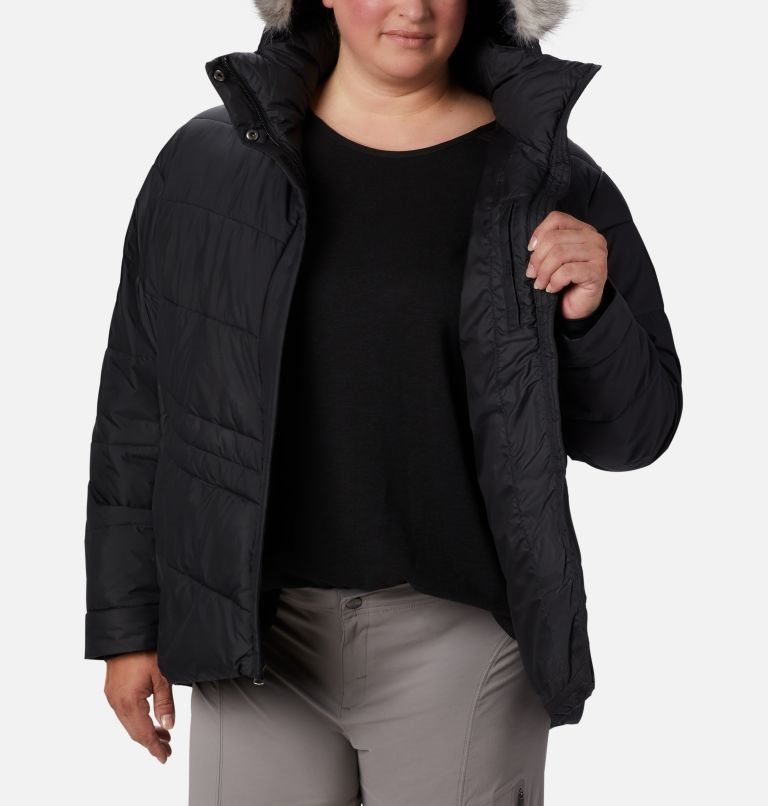 Jachete Izolate Columbia Peak to Park Dama Negrii | Plus Size EX7AQZ0M9